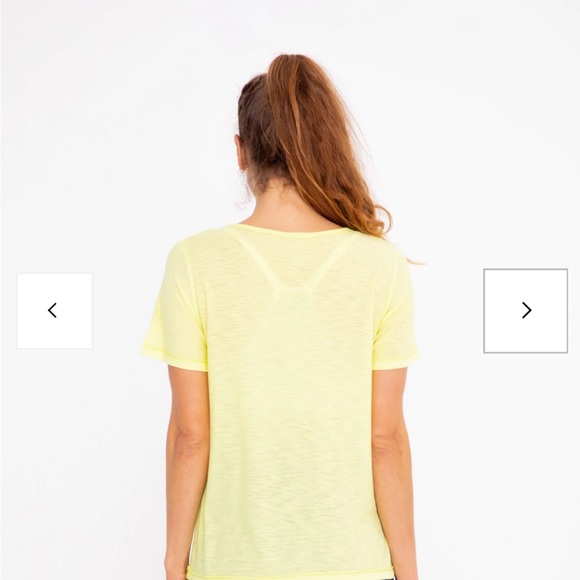Mono b Lime Green T-Shirt Size Small - Picture 3 of 3